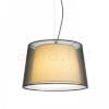ESPLANADE függő lámpa átlátszó fekete/fehér króm 230V LED E27 15W